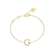 Bracciale Rigido Logo Tondo Guess Oro Giallo JUBB05442JWYGS