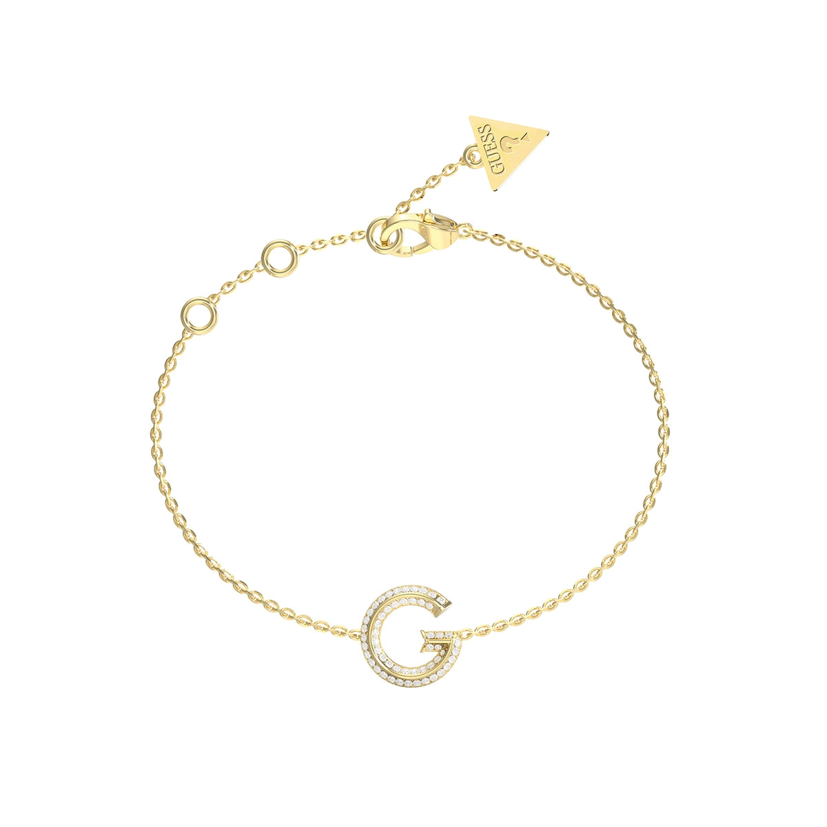 Bracciale Rigido Logo Tondo Guess Oro Giallo JUBB05442JWYGS