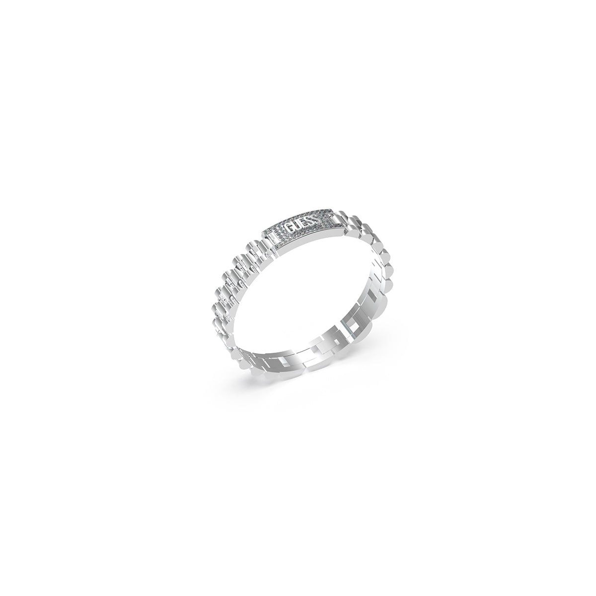 Bracciale Uomo Logo Pelle Fossil Acciaio JUMB03200JWSTT-U