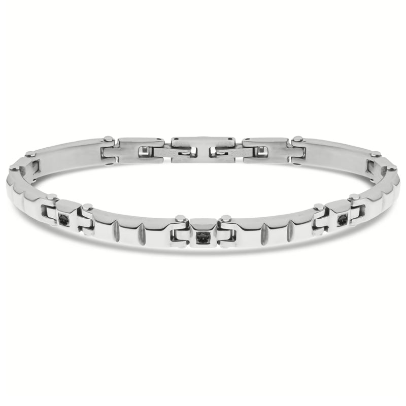 Bracciale Uomo Pelle Semplice Logo Liu Jo MLJ521