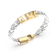 Bracciale Uomo Perline Testa di Leone Guess Oro Giallo JUXB03205JWYGSTS (Taglia S)