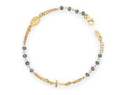 Amen Unisex Rosary Bracelet with Crystals BROGBL3