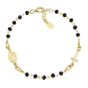 Amen Unisex Rosary Bracelet with Crystal Rosaries BROGN3