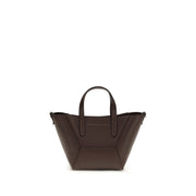 Brunello Cucinelli Bordeaux Calf Leather Bos Taurus Shoulder Bag