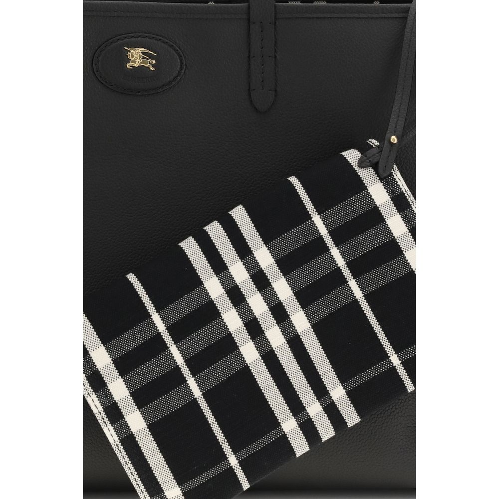 Burberry Black Calf Leather Bos Taurus Shoulder Bag