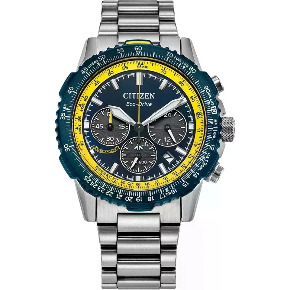 Citizen CA4667-53L Eco-Drive Chronograph Blue Racing Watch