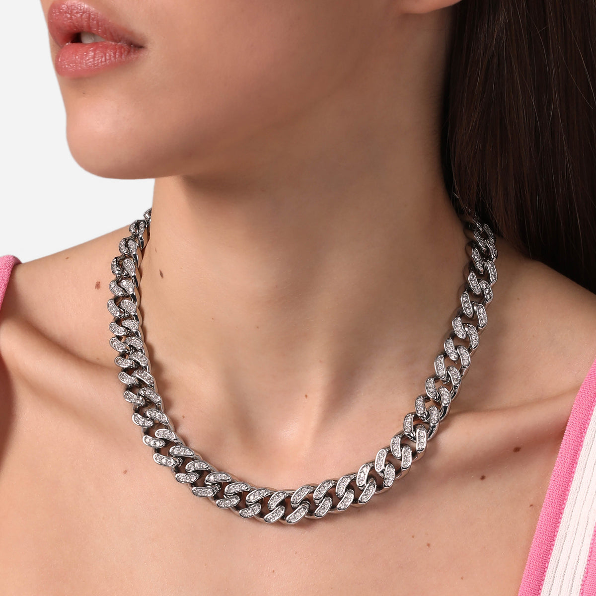 CHIARA FERRAGNI BOSSY CHAIN ​​NECKLACE J19AUW01