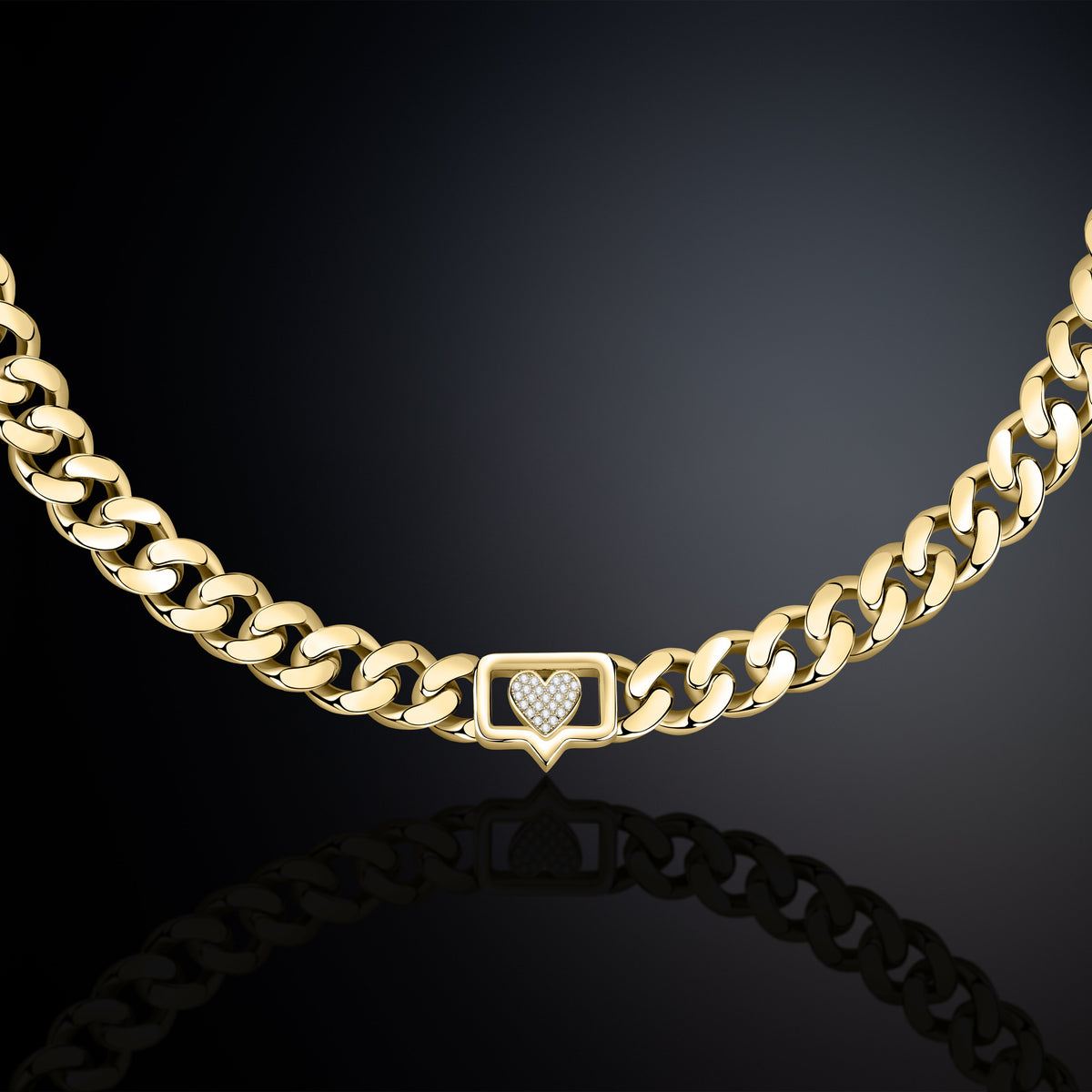 CHIARA FERRAGNI BOSSY CHAIN ​​NECKLACE J19AUW09
