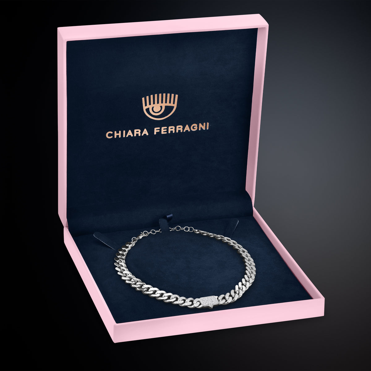 CHIARA FERRAGNI BOSSY CHAIN ​​NECKLACE J19AUW13
