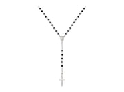 Amen Unisex Rosary Necklace with Crystals CROBN4