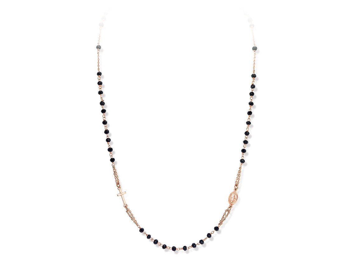 Amen Unisex Rosary Necklace with CRORN3 Crystals