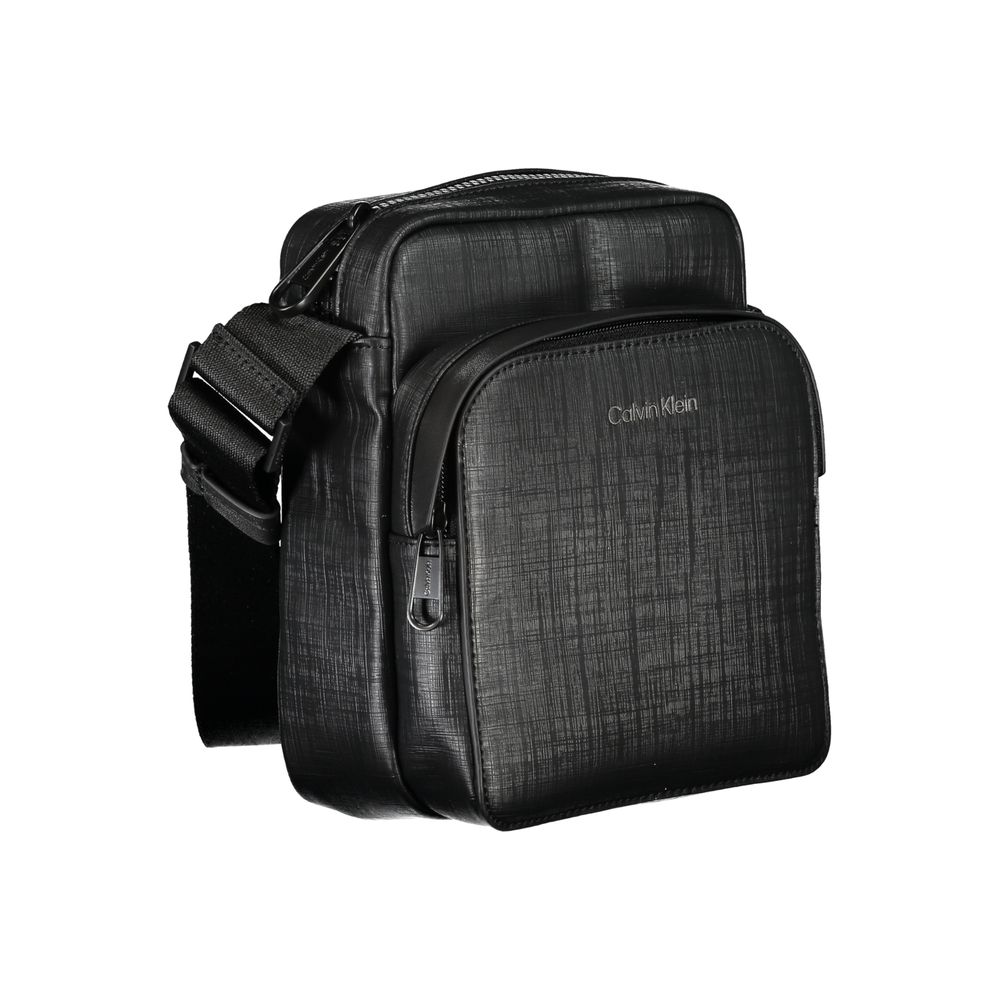 Calvin Klein Black Polyester Men Shoulder Bag