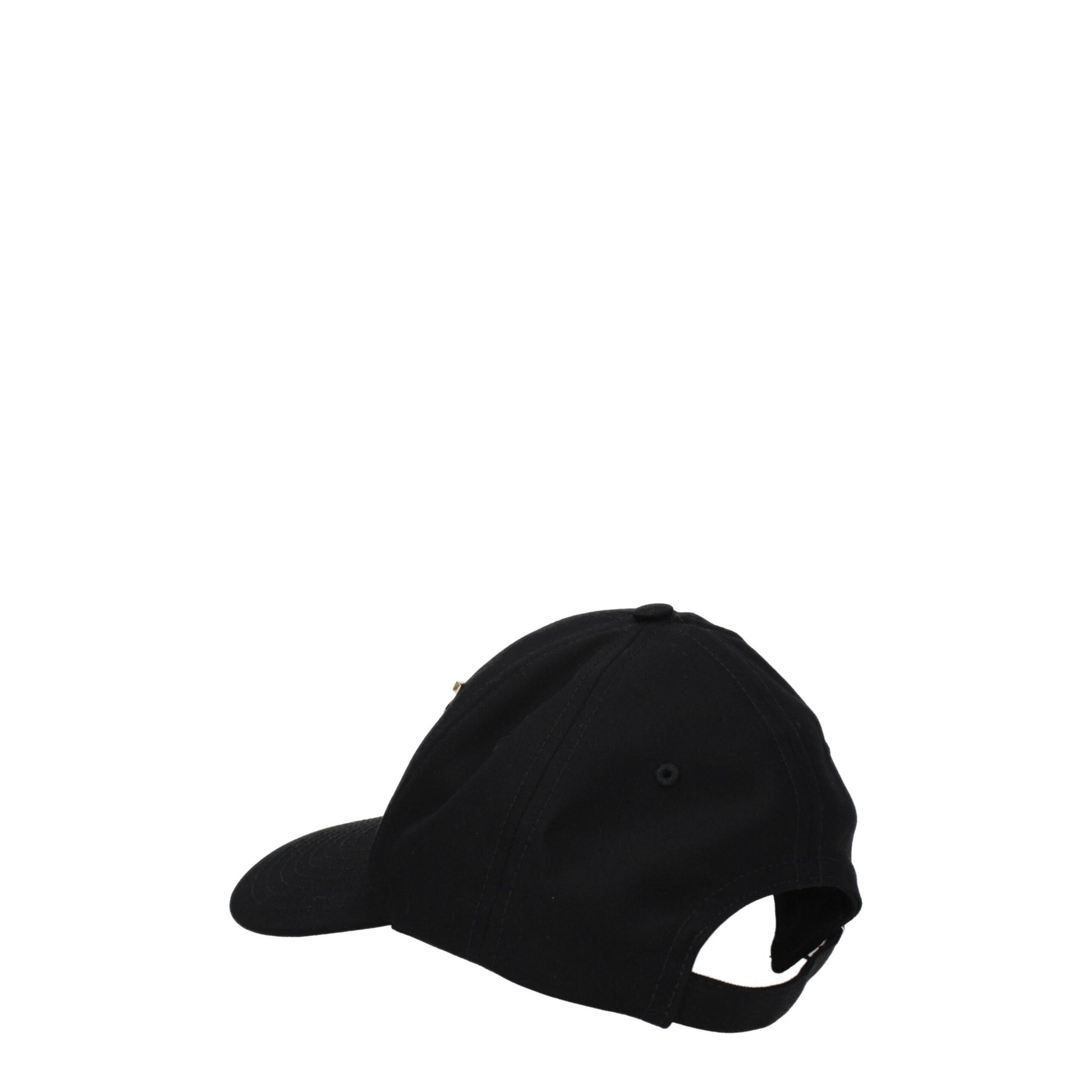 Cappello Baseball Burberry in Cotone Nero con Strass e Logo Frontale