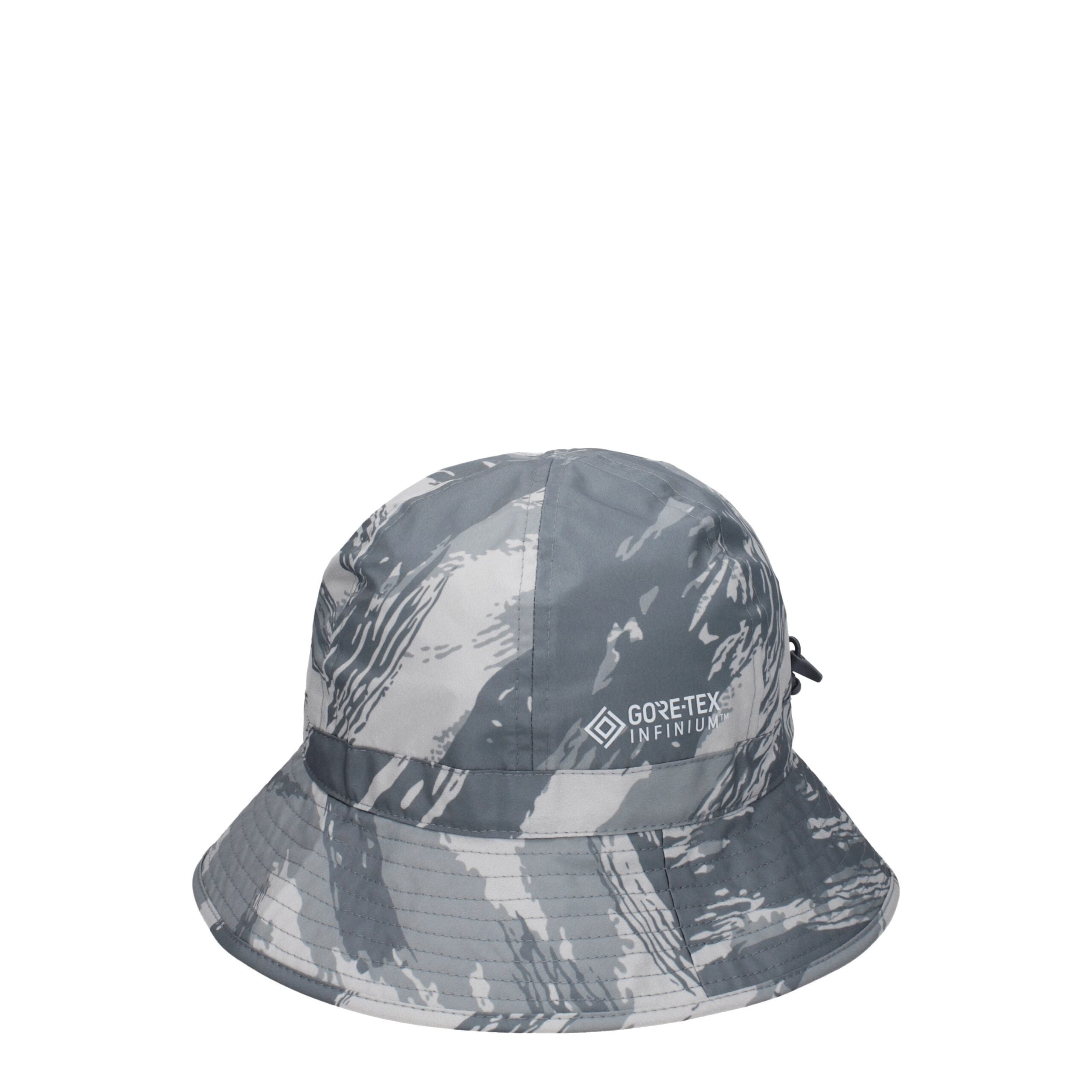 Cappello da Pescatore Moncler in Poliestere Grigio Sporty Glam