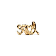 Charm Clip Fascia Larga Oro Rosa Bicolore 763055C00