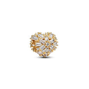Charm Cuore a Pavé Bicolore Pandora 764240C01