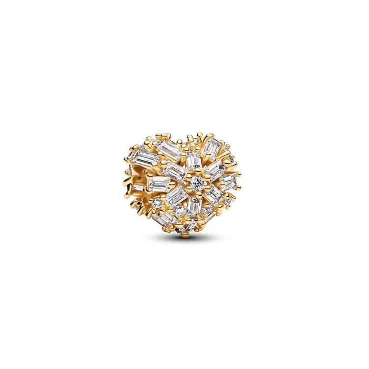 Charm Cuore a Pavé Bicolore Pandora 764240C01