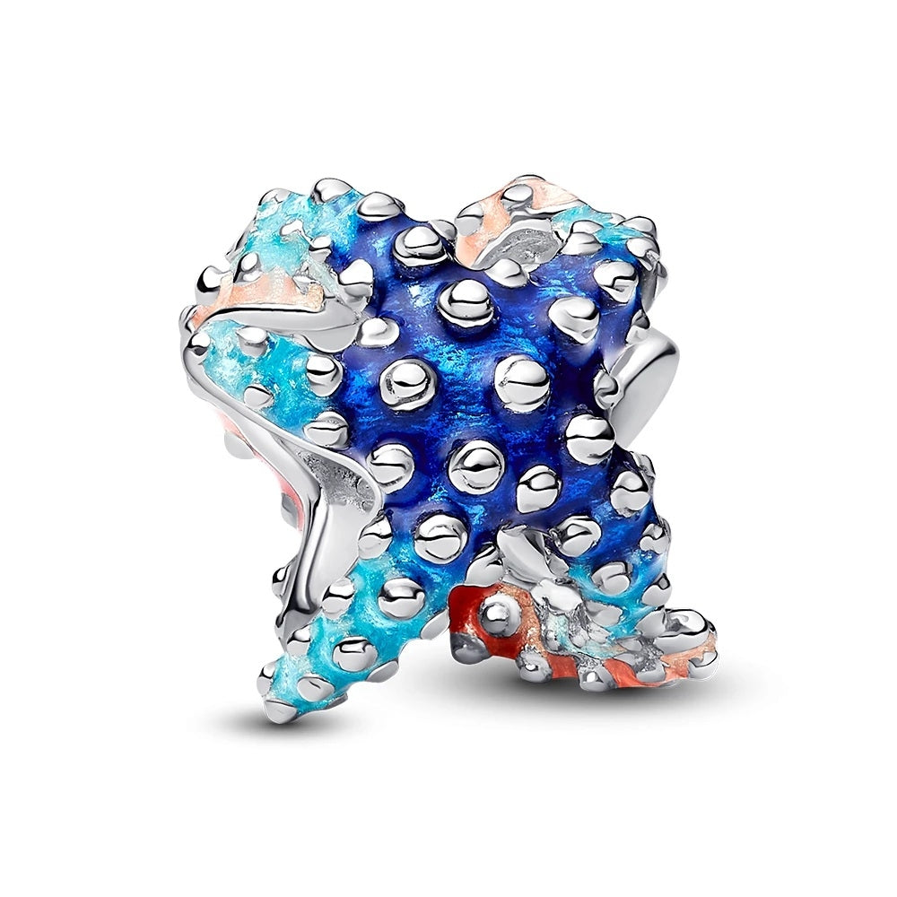 Charm Cuore a Pavé Blu Cielo Pandora 793817C01