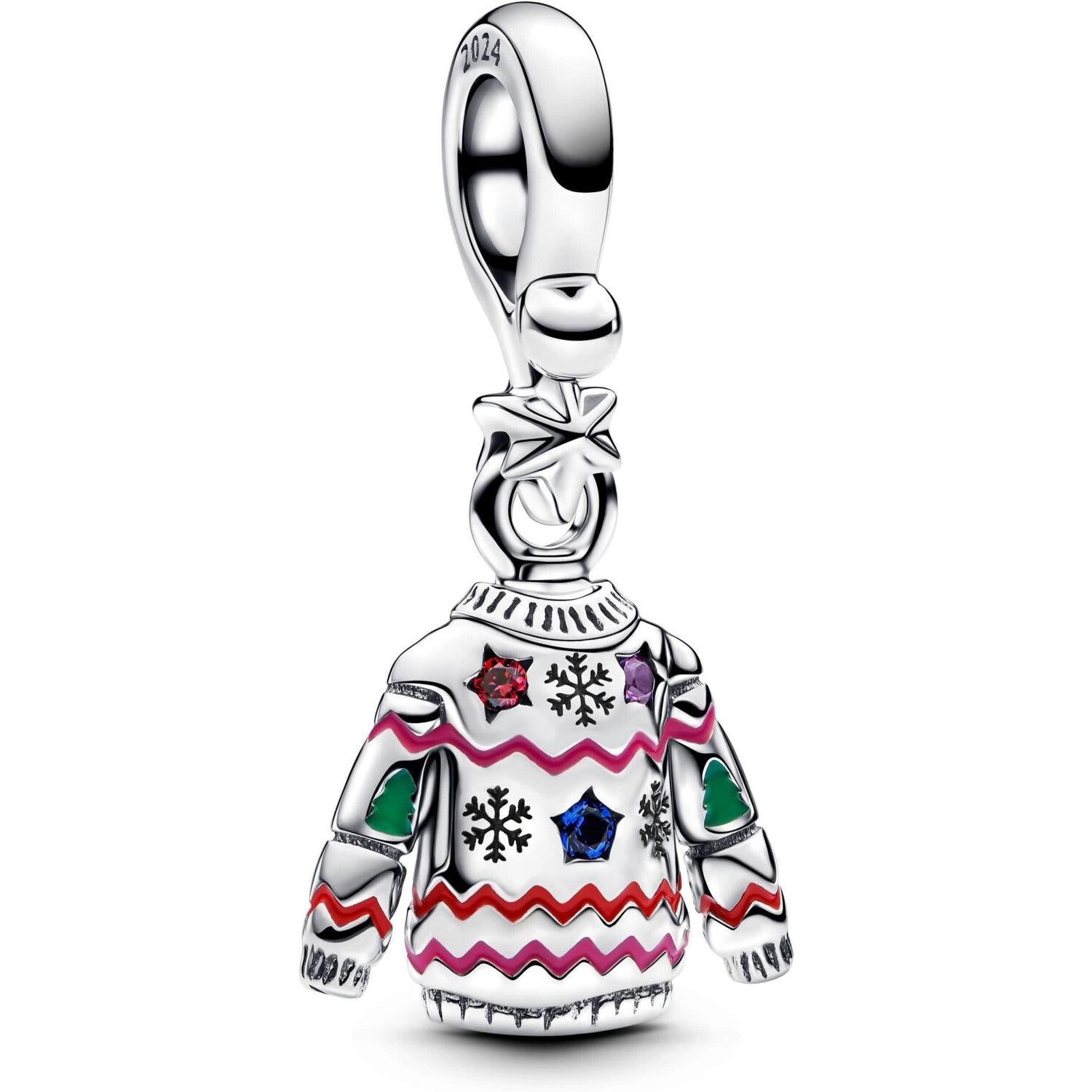 Charm Cuore a Pavé Blu Scuro Pandora 793596C01