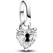 Charm Pendente Cuore Aperto Pavé Rosa Pandora 793086C01