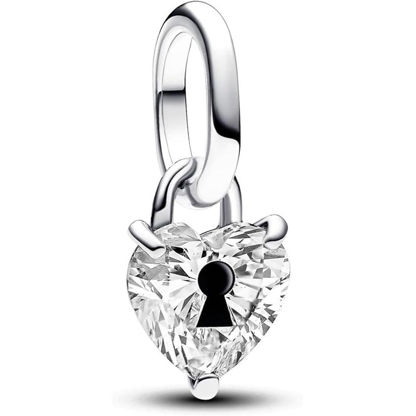Charm Pendente Cuore Aperto Pavé Rosa Pandora 793086C01