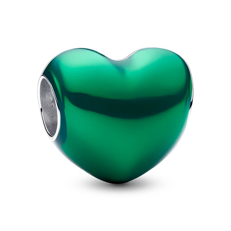 Charm Pendente Cuore a Pavé Verde Pandora 793337C07