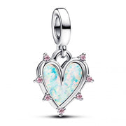 Charm Pendente Cuore a Pavé Verde Scuro Pandora 793434C01