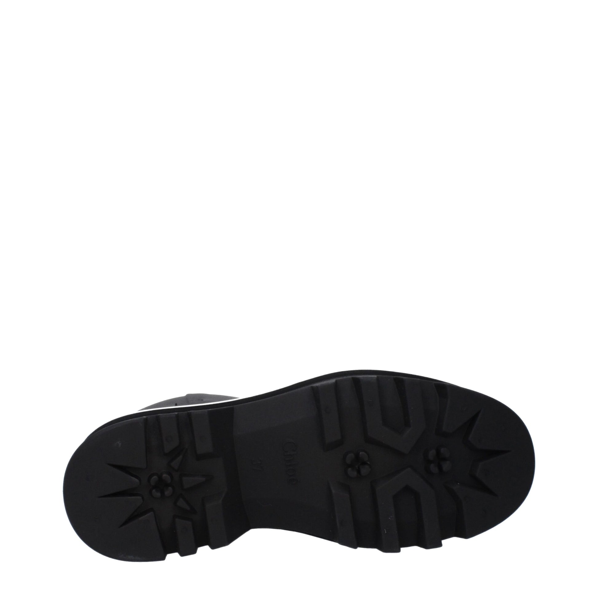Chloé Black Cotton Ankle Boots