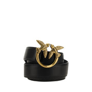 Cintura Pinko Love Birds in pelle 3 cm