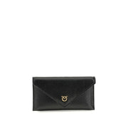 Clutch Pinko Love Birds Tracolla in Pelle di Vitello Nera
