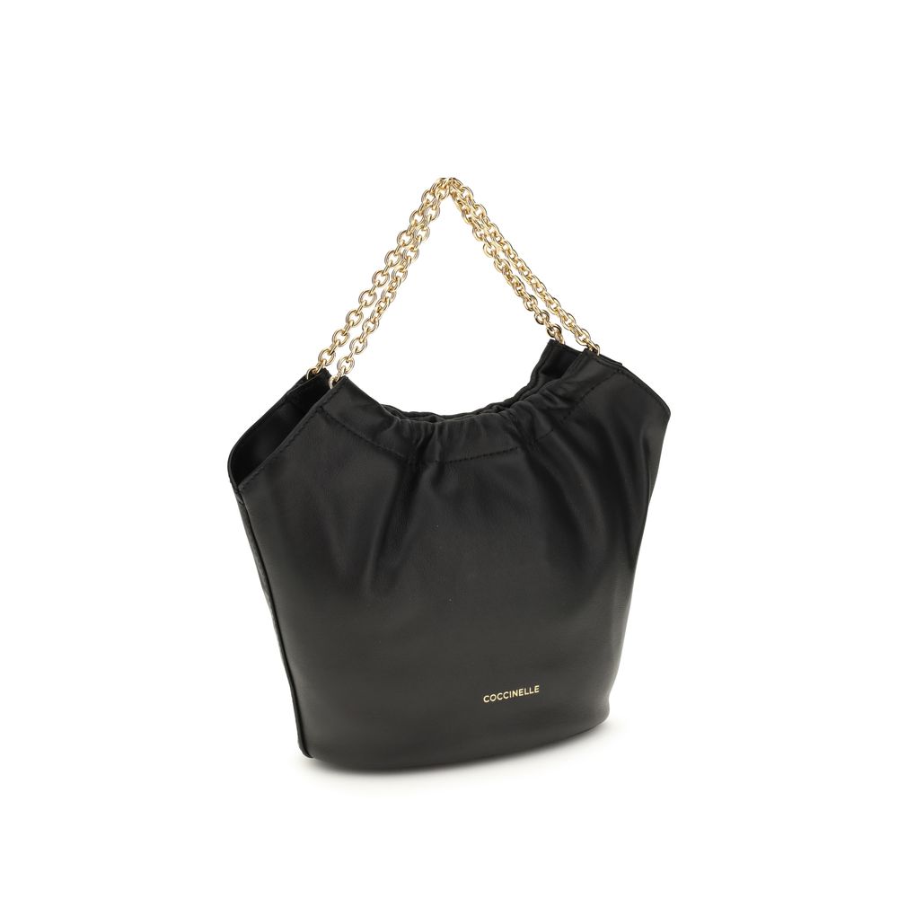 Coccinelle Black Calf Leather Bos Taurus Handbag