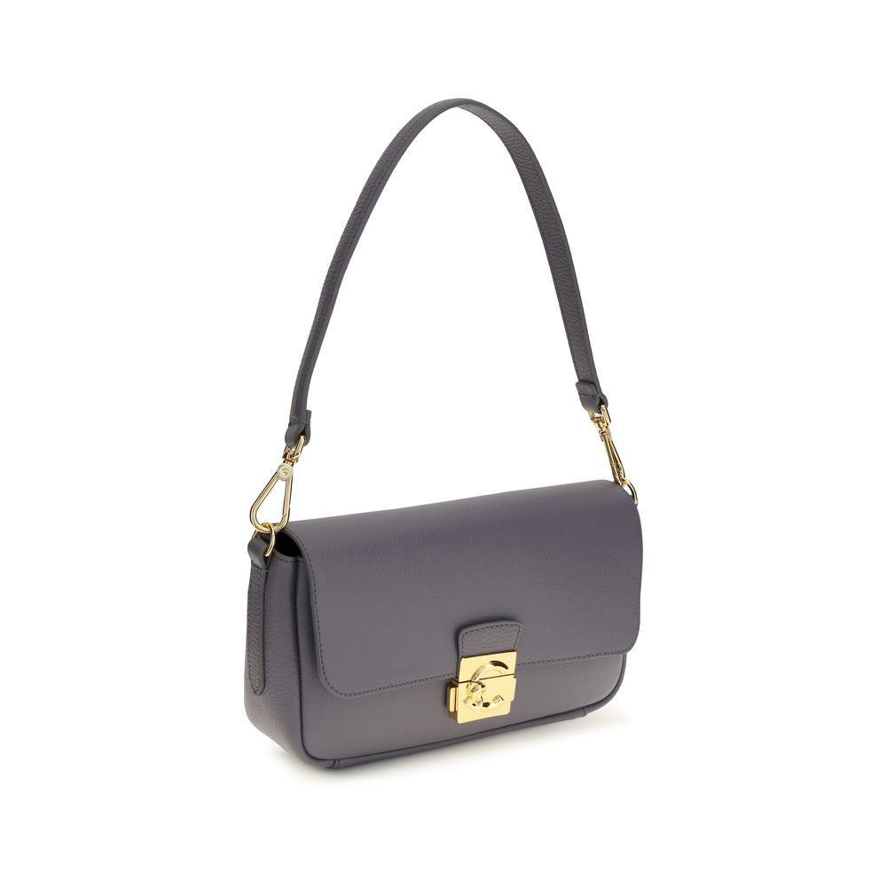 Coccinelle Blue Bos Taurus Calf Leather Shoulder Bag