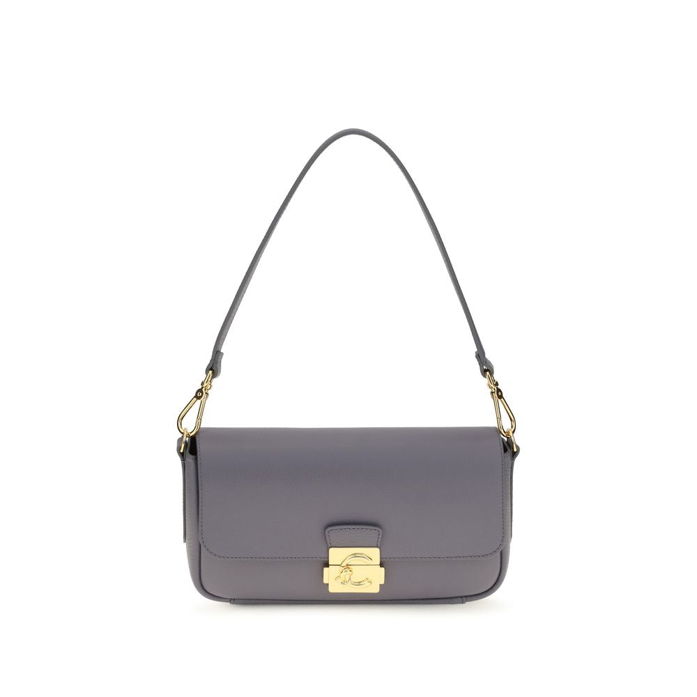Coccinelle Blue Bos Taurus Calf Leather Shoulder Bag