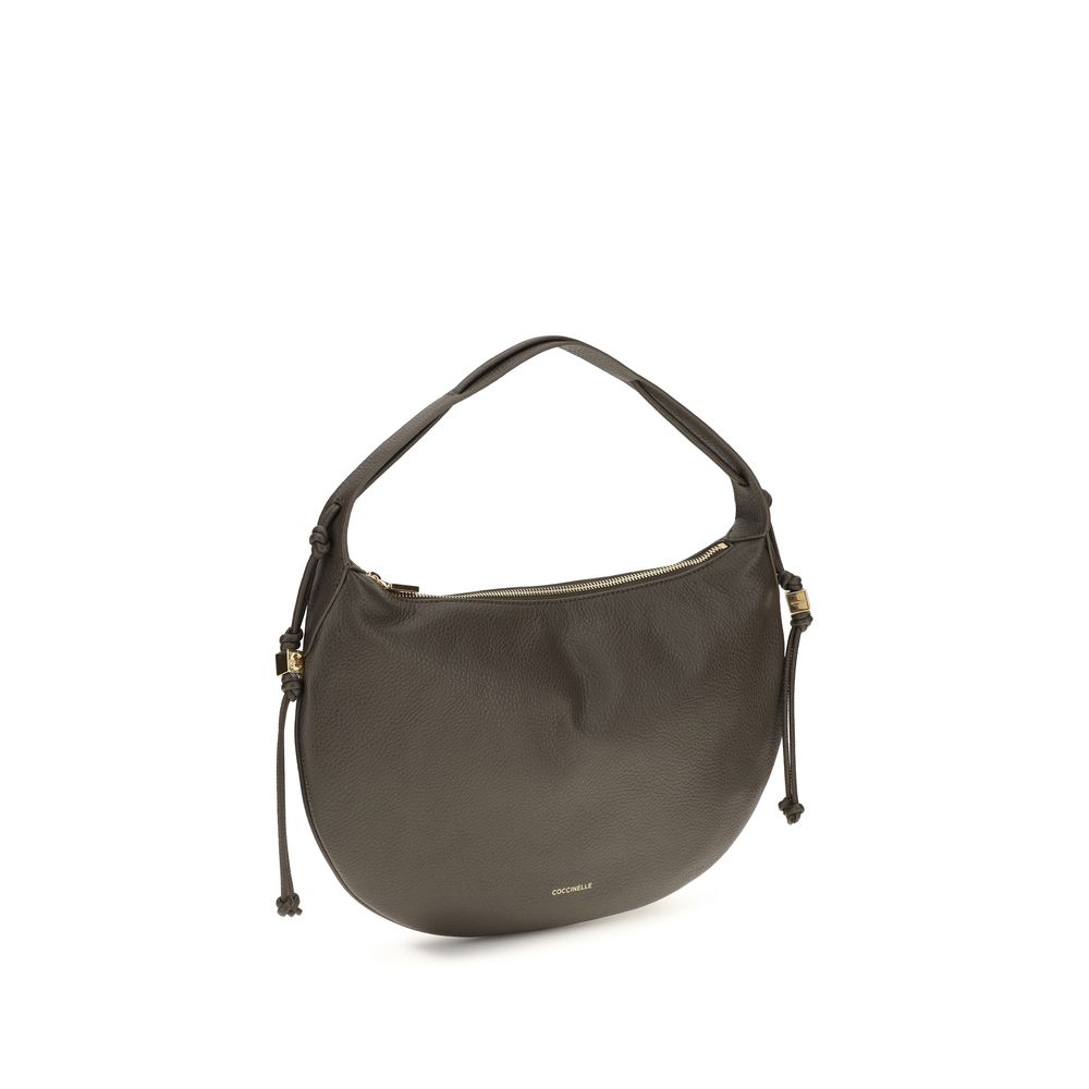 Coccinelle Brown Bos Taurus Calf Leather Shoulder Bag