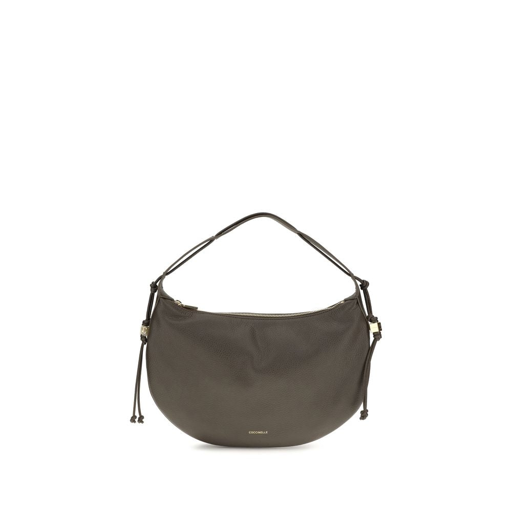 Coccinelle Brown Bos Taurus Calf Leather Shoulder Bag