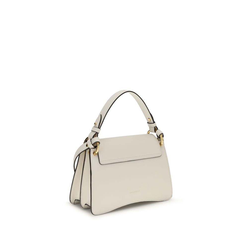 Coccinelle C-Me Borsa a Mano Media in Pelle Liscia Crema (Tarta)