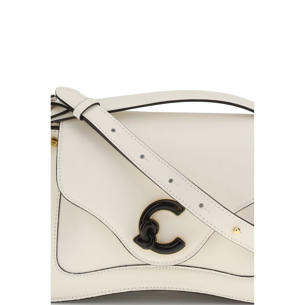 Coccinelle C-Me Borsa a Mano Media in Pelle Liscia Crema (Tarta)