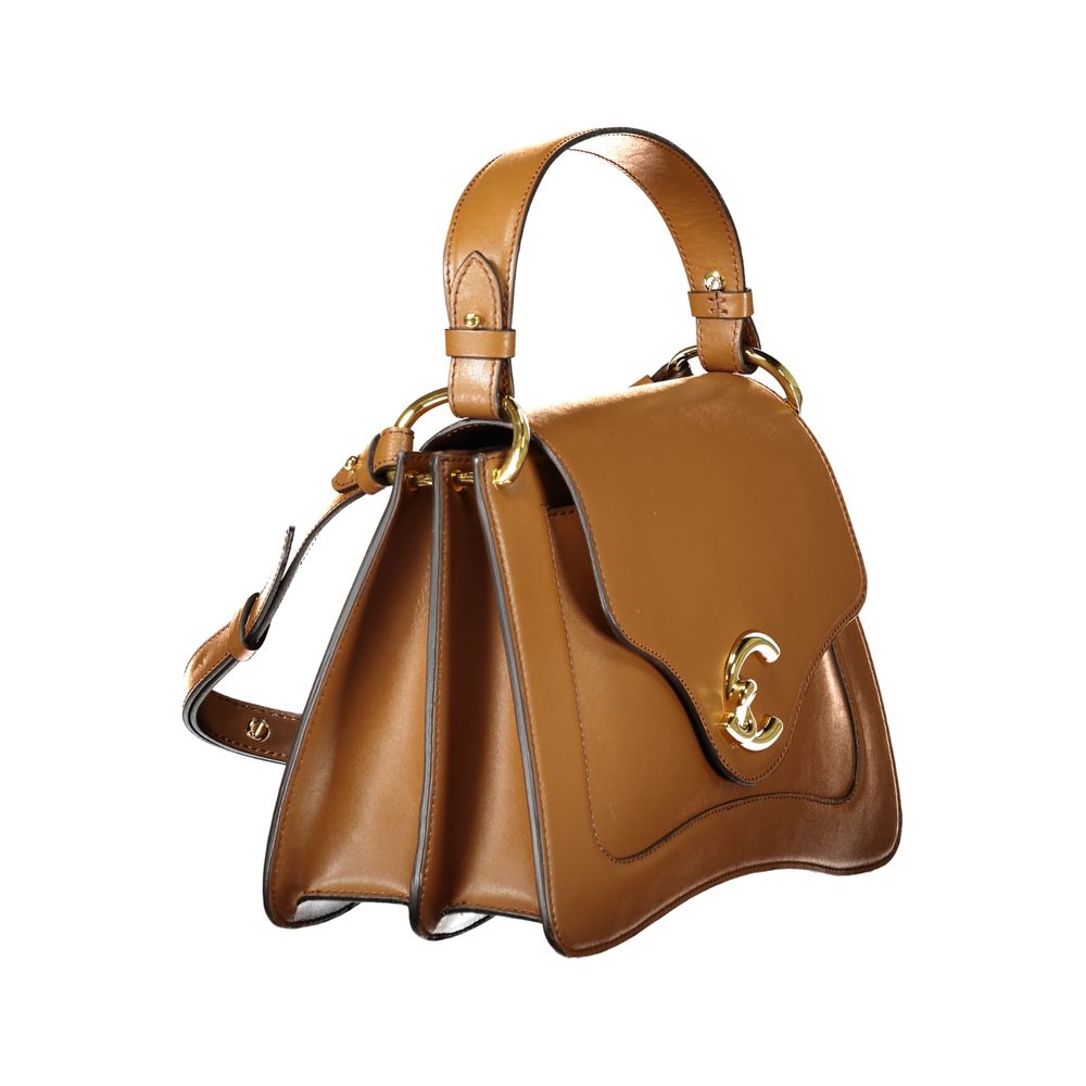 Coccinelle C-Me Calf Borsa a Mano Media in Pelle Marrone (2 Scomparti)