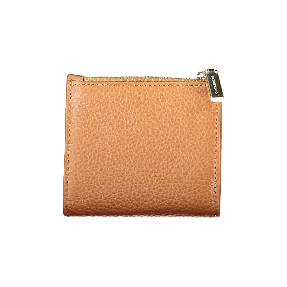 Coccinelle Metallic Soft Portafoglio Donna in Pelle Marrone (AW25)