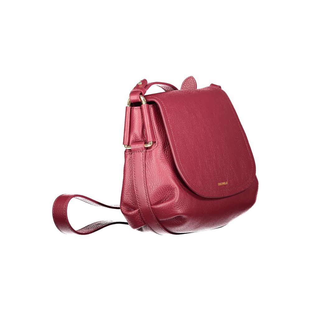 Coccinelle Rebekka Borsa a Spalla in Pelle Viola con Stampa