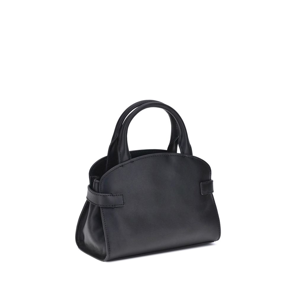 Coccinelle Sabine Borsa a Mano Piccola in Pelle Liscia Nera (AW25)