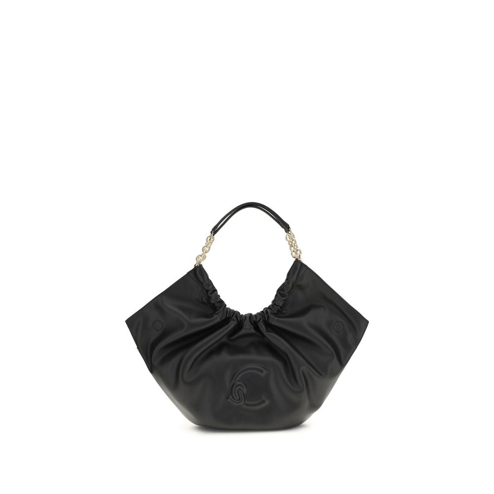 Coccinelle Smash Borsa a Spalla Media in Pelle Nera (Manico a Catena)