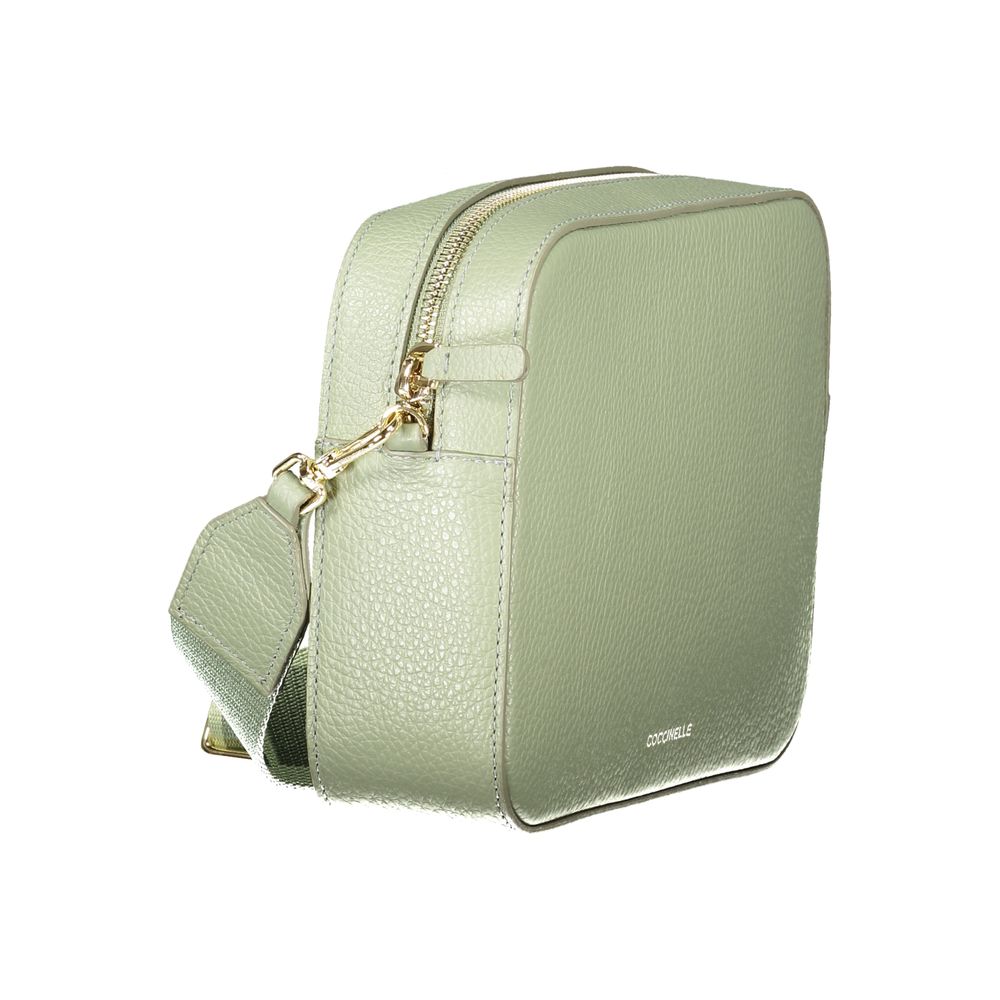 Coccinelle Tebe Mini Borsa a Spalla in Pelle Verde (AW25)