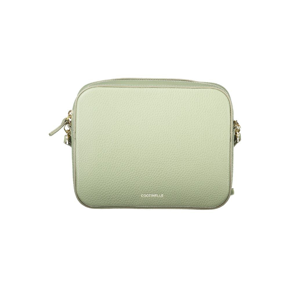 Coccinelle Tebe Mini Borsa a Spalla in Pelle Verde (AW25)