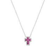 Amen women's cross necklace CLCRREBBRZ3