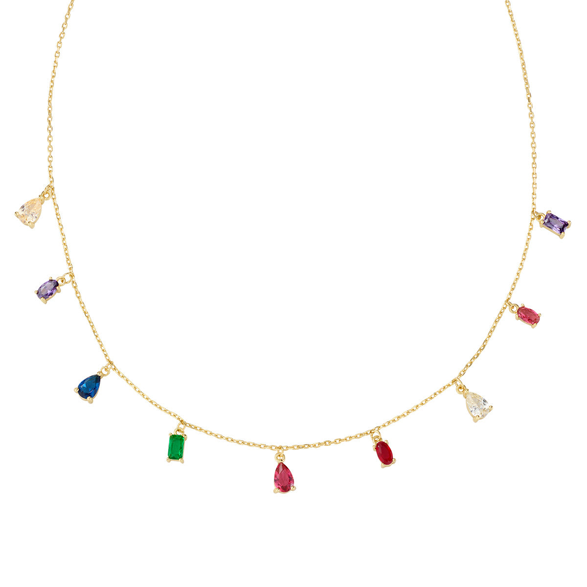 Amen Women's Rainbow Necklace CLRAGMZ