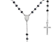 Amen Unisex Rosary Necklace with Crystals CROBG4