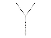 Amen Unisex Rosary Necklace with Crystals CROBN4