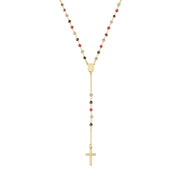 Amen Unisex Rosary Necklace with CROGMM4 Crystals