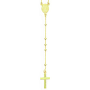 Amen Unisex Rosary Necklace in Silver CRO25G